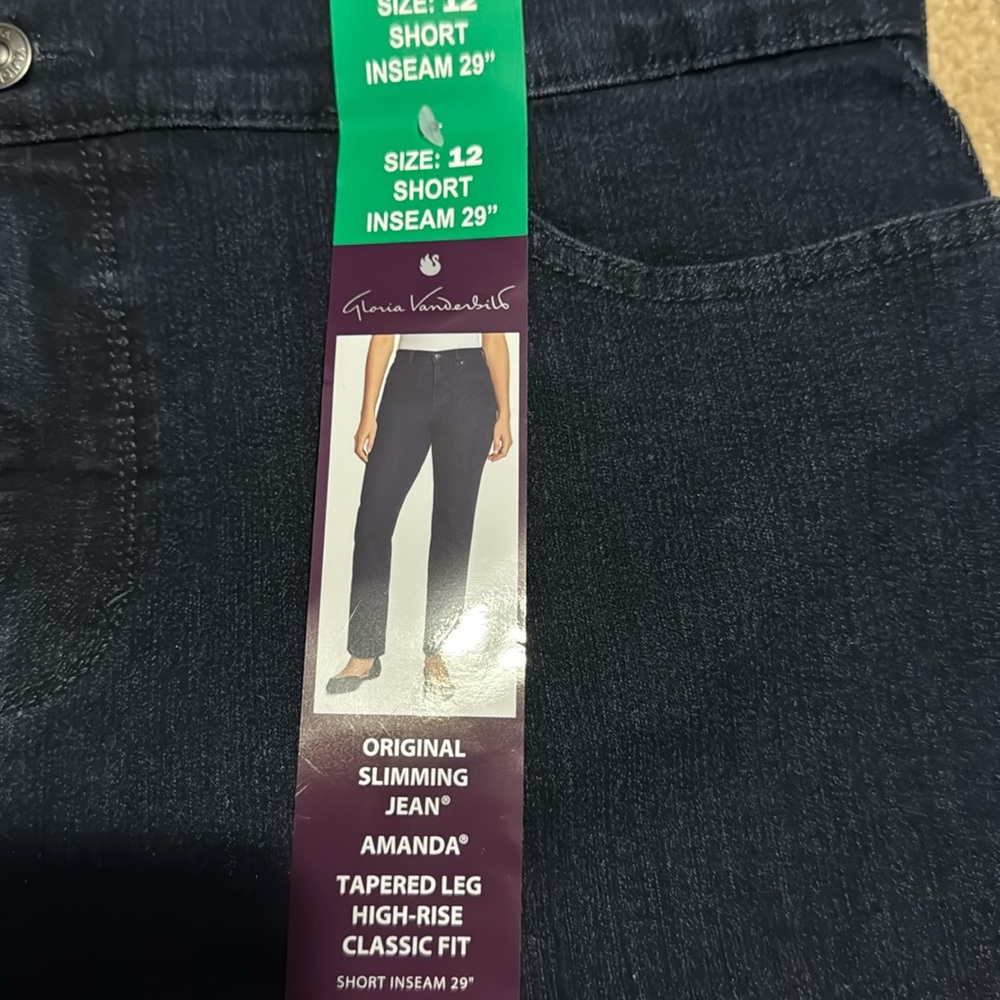 Slimming, Tapered, Classic High-Rise Jeans - size 12